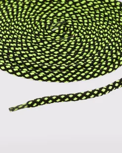 Hot P448 Shoelaces Black/Yellow Diamond